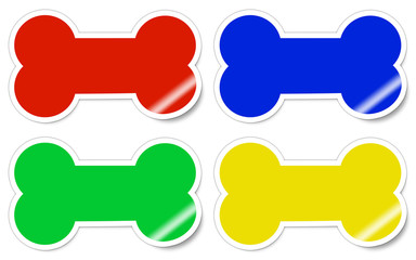 Vinyl Dog Bone Stickers
