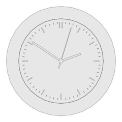 cartoon image of wall clock