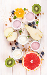 Fresh fruit yogurt