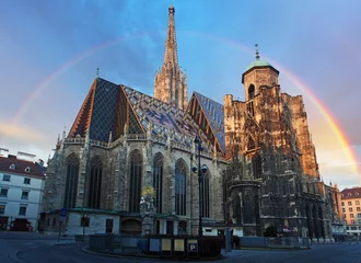 Fotobehang Stephan cathedral in Vienna, Austria © TTstudio