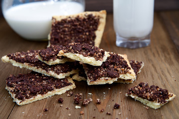 Biscuits with chocolate