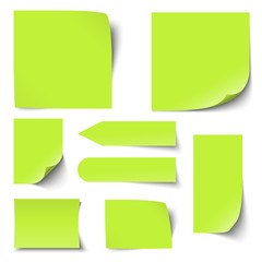 Obraz premium Sammlung - Zettel / Notiz blank