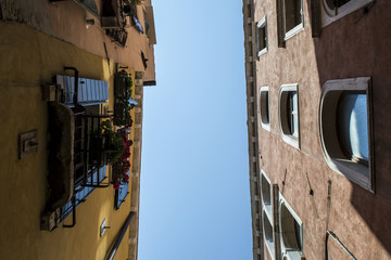 Beautiful narrow italian street