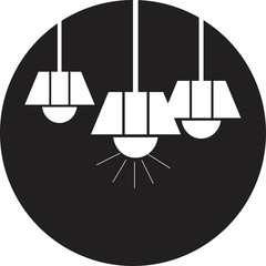 Light bulb vector icon