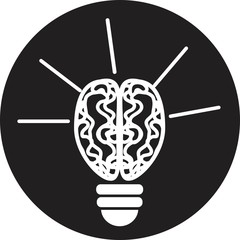 Light bulb vector icon