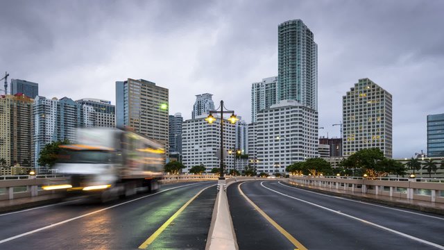 Miami, Florida Time Lapse at Brickell Key
