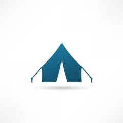 Tent icon, Vector illustration