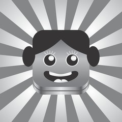 silver plate portrait avatar picture