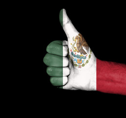 Flag of Mexico on hand