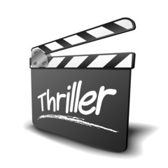 Naklejka premium clapper board thriller