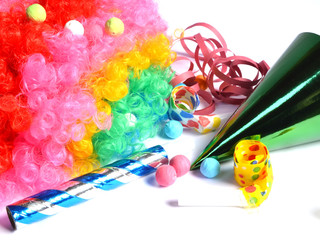 Perruque multi couleurs