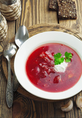 Borsh. Russian traditional dish