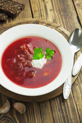 Borsh. Russian traditional dish