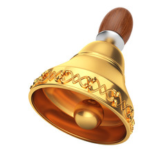 Obraz na płótnie Canvas golden hand bell