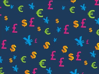 currency seamless pattern