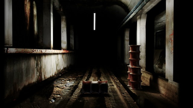 Computer generated of a haunted subway