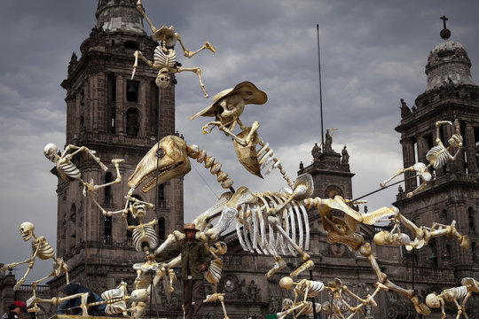 Skeletons of Traditional Day of the Dead, Mexico