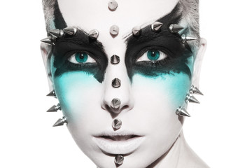 avant-garde fashion portrait
