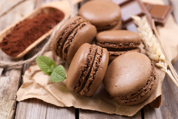 Macarons, Schokolade