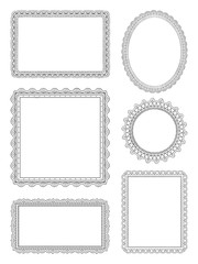 Ornate hand drawn frames
