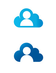 Cloud man logo