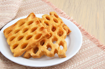 Cake with holes