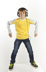 boy with headphones