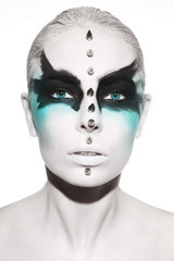 Avant-garde fashion portrait