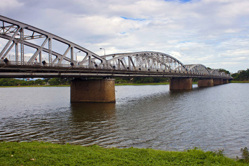 The Truong Tien bridge over Perfume River, Hue