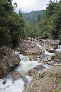 River near Sapa in northern Vietnam