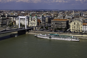 Obraz premium Aerial view of Budapest, Hungary