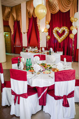 Table set for an event party