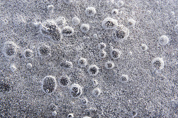 bubbles in ice
