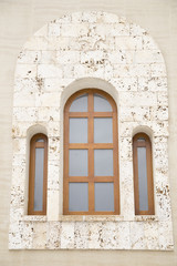 Three arched windows