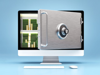 business concept of online banking