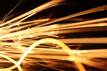 Closeup of sparks
