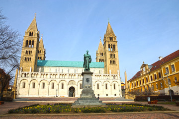 Fototapeta na wymiar St Peter and St Paul Baisilica, Pecs, Hungary