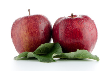 Ripe red apples