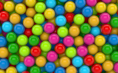 Fototapeta na wymiar 3D - Colored Balls (III)