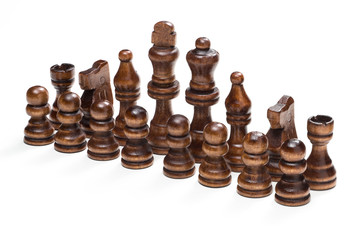 並べたチェス駒