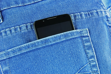 phone in jeans pocket