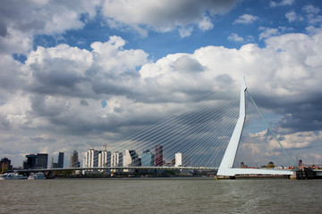 Fototapeta na wymiar Erasmusbrug in Rotterdam