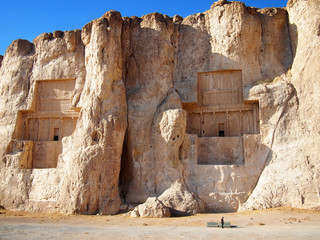 Persian king's tomb in Naqsh-e Rustam, Iran
