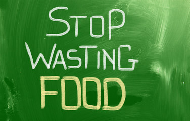 Stop Wasting Food Concept
