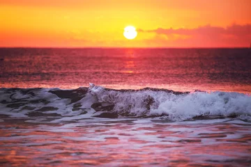 Door stickers Sea / sunset Sunrise over sea