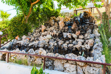 Typical street in old town Rethymno, Crete, Greece