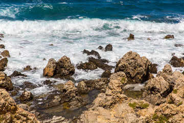 City Rethymno on beach of Island Crete, Greece