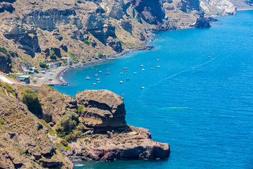 View of Fira town - Santorini island,Crete,Greece.