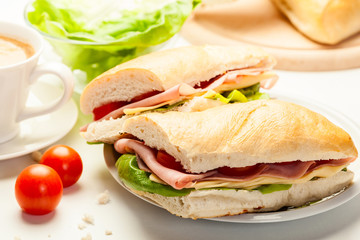 Italian panini sandwich