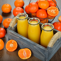 fresh tangerine juice